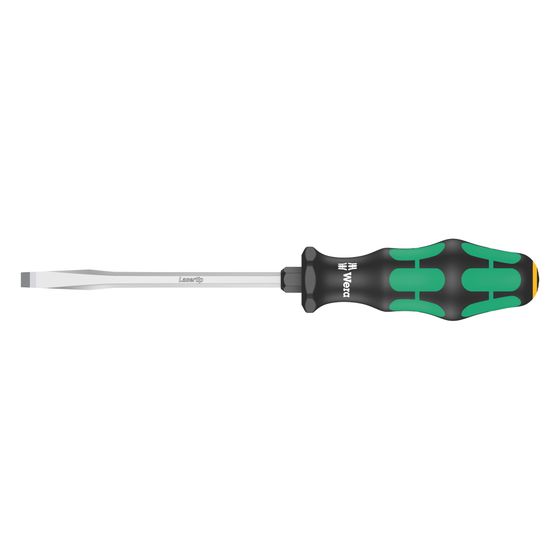 Wera Schlitz-Schraubendreher 334 SK, 1,2x7x125mm, Lasertip, Sechskantklinge, 2-Komponenten-Griff