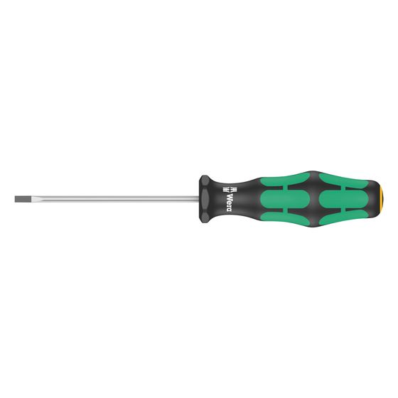 Wera Schlitz-Schraubendreher 335 Kraftform Plus, 0,4x2,5x75mm, Lasertip, 2-Komponenten-Griff