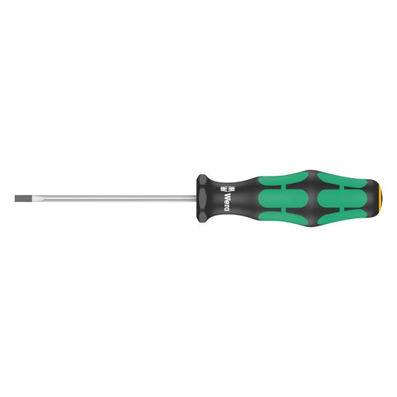 Wera Schlitz-Schraubendreher Kraftform Plus 335, 0,5x3x80mm, 2-Komponenten-Griff, Nicromatt