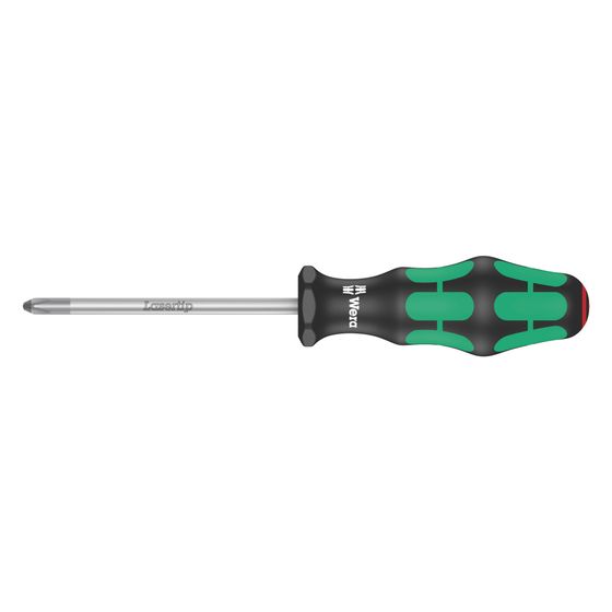 Wera Kreuzschlitz-Schraubendreher 350 Kraftform Plus, PH 2 x 100mm, 2-Komponenten-Griff, 05008720001