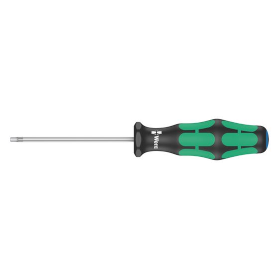 Wera Sechskant-Schraubendreher 354 Kraftform Plus, 2,5x75mm, Hex-Plus, Abrollschutz, 05023107001