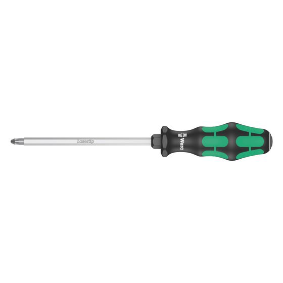 Wera Kreuzschlitzschraubendreher 355 SK Kraftform Plus, PZ 3x150mm, Sechskantklinge, 05009343001