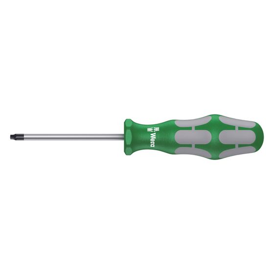 Wera Schraubendreher 368 Kraftform Plus, 1 x 80mm, Rund, Nicromatt, Grün/Grau, 05117682001