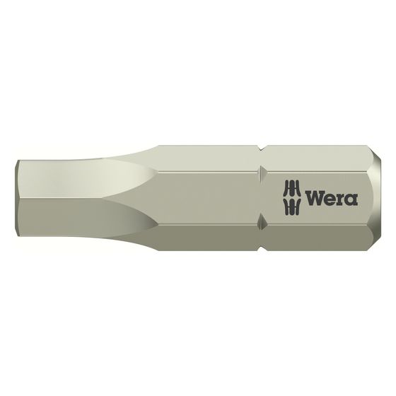 Wera Innensechskant-Bit 3840/1 TS, Hex-Plus, Torsionszone, 5,5x25mm, Edelstahl, 05071077001