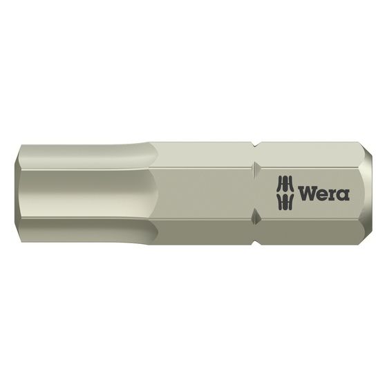 Wera Innensechskant-Bit 3840/1 TS, Hex-Plus, Edelstahl, 6 x 25mm, 05071076001