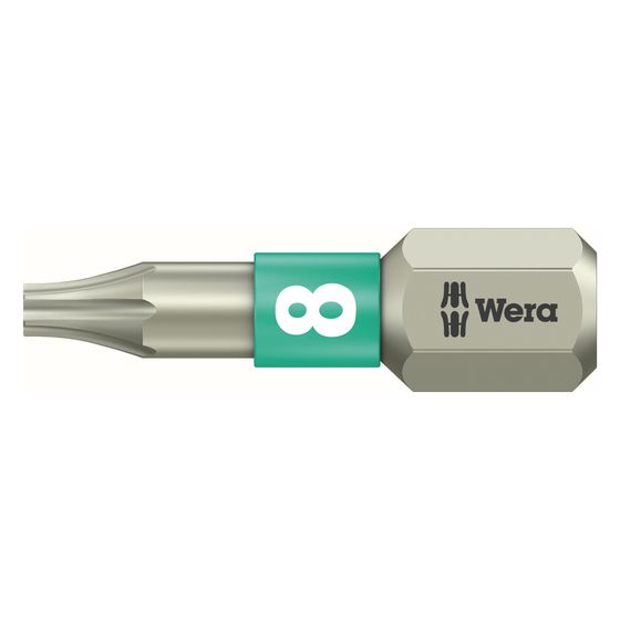 Wera Innensechsrund-Bit 3867/1 TS, TX 8 x 25mm, Edelstahl, 05071030001