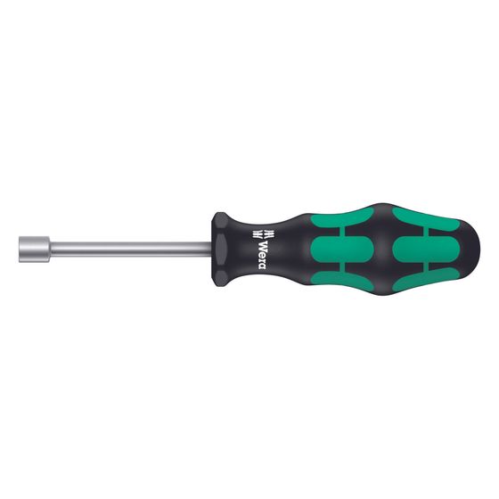 Wera Steckschlüssel-Schraubendreher 395 HO, 10,0mm, 90mm, Kraftform Griff, Hohlschaft, Abrollschutz