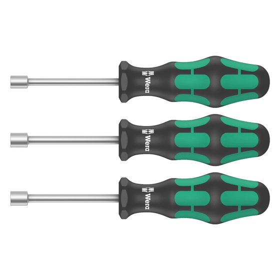 Wera Steckschlüsselsatz 395 HO/3, 10mm/13mm/7/16