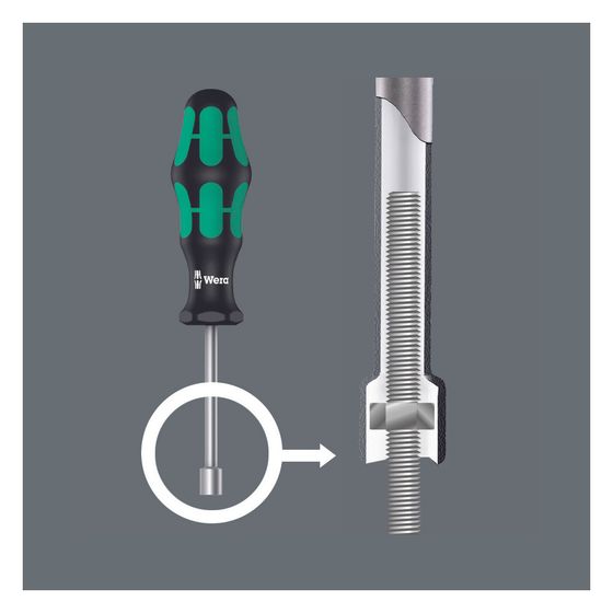 Wera Schraubendreher-Set 9713, 12-teilig, Hex-Plus, mit Haltefunktion, 344x45x392mm, 05150104001