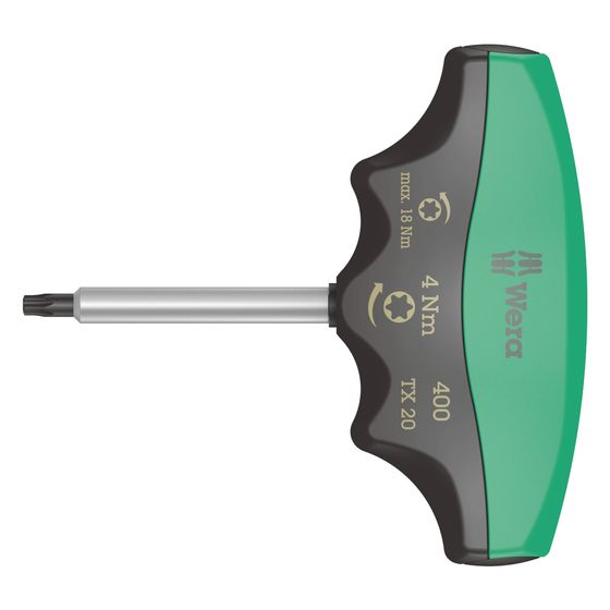 Wera Drehmomentindikator 400 TX, TX 20, 4,0 Nm, 60mm, Mattverchromt, 05005090001
