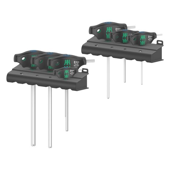 Wera Schraubendrehersatz 454/7 HF Set 1 Serie 400, Hex-Plus, Haltefunktion, T-Griff, 7-teilig, 05023450001