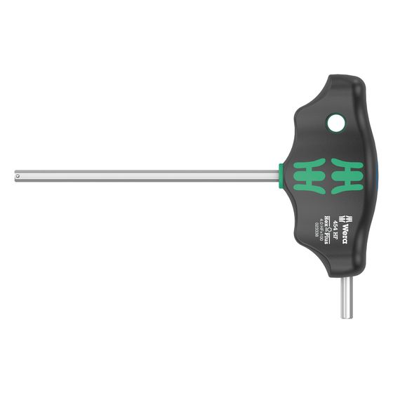 Wera Quergriff-Sechskantschraubendreher 454 HF Serie 400, 4x100mm, Hex-Plus, Haltefunktion, Mattverchromt