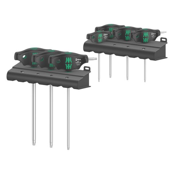 Wera Schraubendrehersatz 467/7 HF Set 1 Serie 400, T-Griff, mit Haltefunktion, 7-teilig, 05023452001