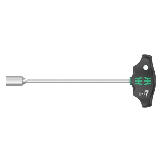 Wera Quergriff-Steckschlüsselschraubendreher 495 Serie 400, 12x230mm, 13mm Schlüsselweite, Mattverchromt
