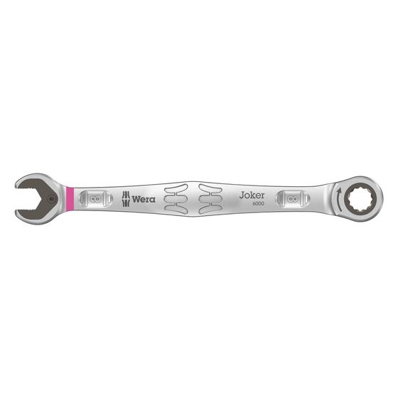 Wera Maul-Ringratschenschlüssel 6000 Joker, 8mm, 144mm, Haltefunktion, Anti-Slip, Endanschlag