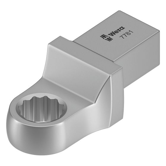 Wera Einsteck-Ringschlüssel 7781, 15mm, 14x18mm, Chrom-Vanadium-Stahl, Mattverchromt