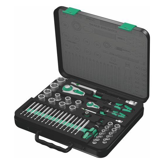 Wera Knarrensatz 8100 SA/SC 2 Zyklop Speed, 1/4