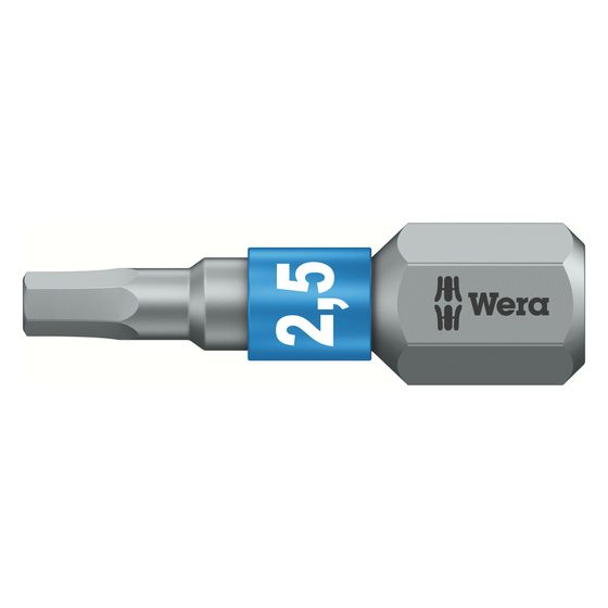 Wera Innensechskant-Bit 840/1 BTZ, 2,5mm x 25mm, 1/4