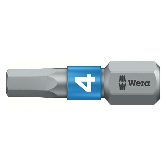 Wera Innensechskant-Bit 840/1 BTZ, 4mm, 25mm, 1/4