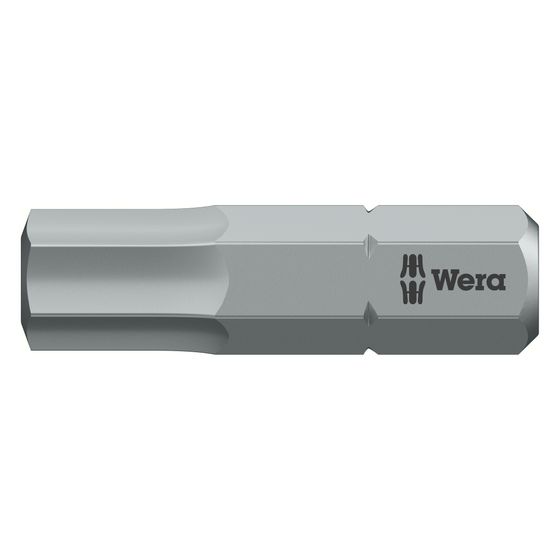 Wera Innensechskant-Bit 840/1 BTZ, Hex-Plus, BiTorsion, 6mm, 25mm, 1/4