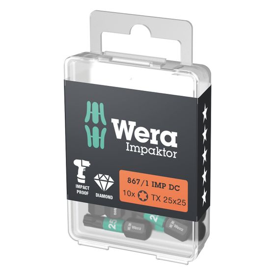 Wera Impaktor Bit 867/1 IMP DC, 25mm, 1/4