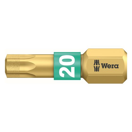 Wera Innensechsrund-Bit 867/1 BDC, BiTorsion, Diamantbeschichtung, 25mm, TX 20, 1/4