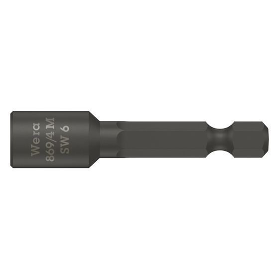 Wera Steckschlüsseleinsatz 869/4 M, magnetisch, 6 x 50mm, 1/4