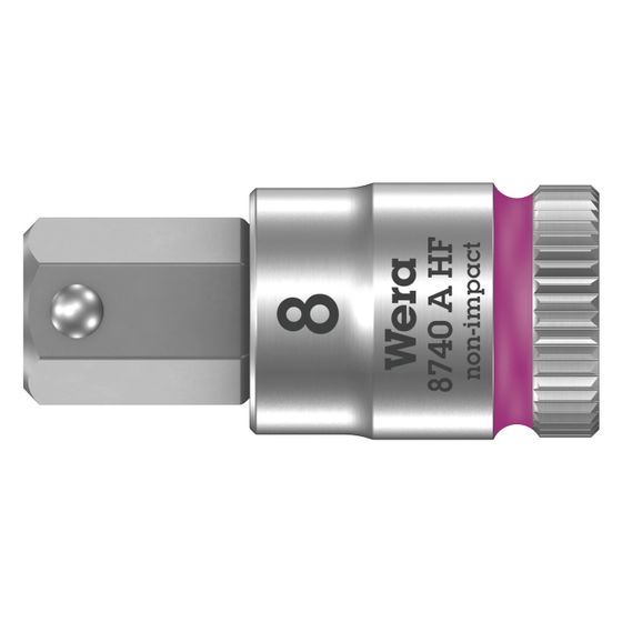 Wera Bitnuss 8740 A HF, 8mm, 28mm, 1/4