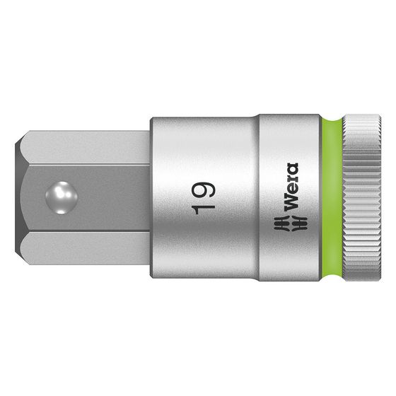 Wera Innensechskant-Steckschlüsseleinsatz 8740 C HF, 19mm, 60mm, 1/2