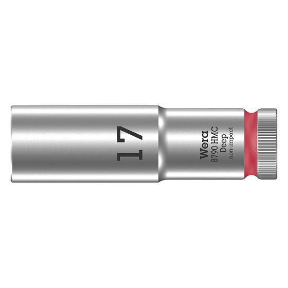 Wera Steckschlüsseleinsatz 8790 HMC Deep, 17mm, 83mm, 1/2