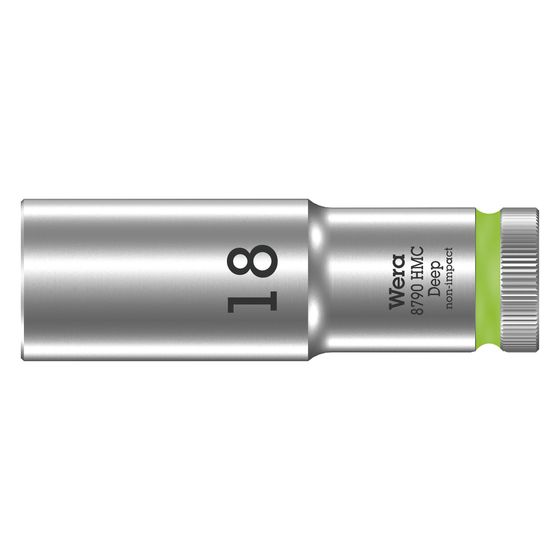 Wera Steckschlüsseleinsatz 8790 HMC Deep, 18mm, 1/2