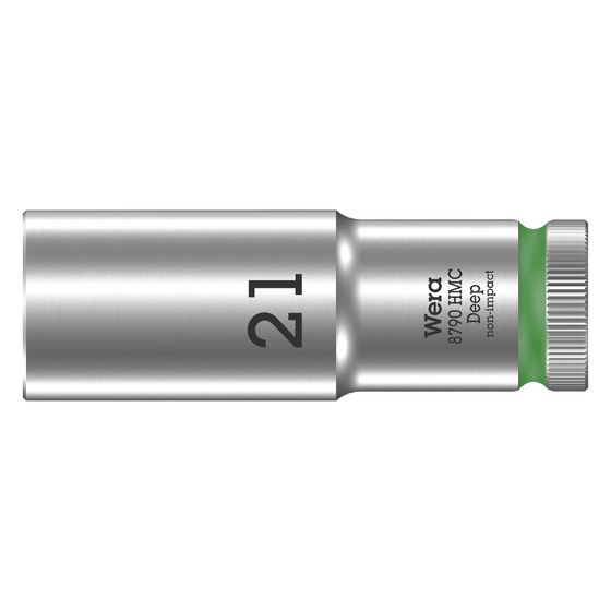 Wera Steckschlüsseleinsatz 8790 HMC Deep, 21mm, 1/2