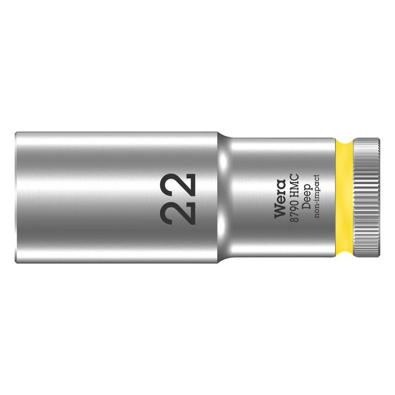 Wera Steckschlüsseleinsatz 8790 HMC Deep, 22mm, 1/2