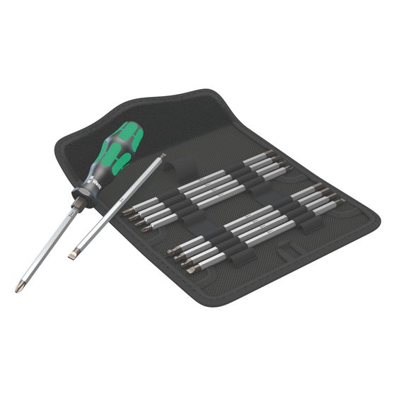 Wera Vario-Satz 88/1, Kraftform Griff, Kugelkopf, Abrollschutz, Hex-Plus, 11-teilig, 05002990001
