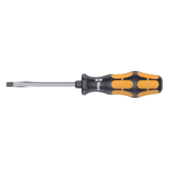 Wera Schlitzschraubendreher 932 AS Kraftform Plus Serie 900, 0,8x4,5x100mm, mit Schlagkappe, Sechskantklinge