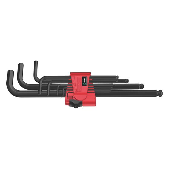 Wera Winkelschlüsselsatz 950/9 Hex-Plus 6, 9-teilig, 1,5-10mm, BlackLaser, 05022086001