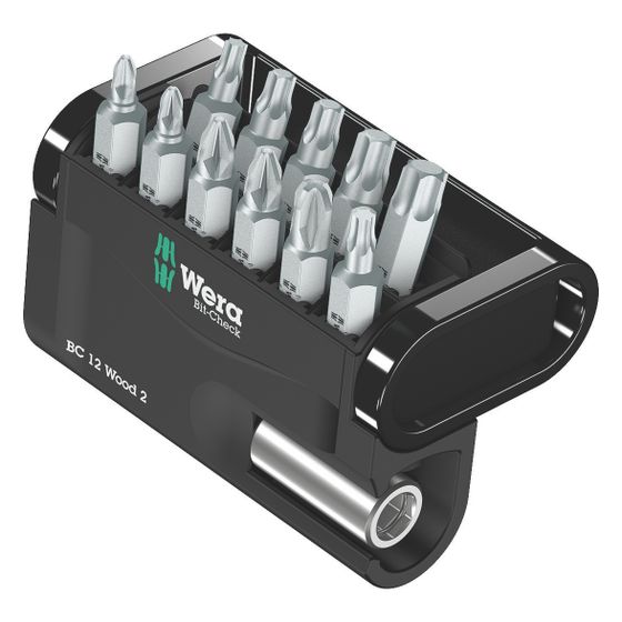 Wera Bit-Check Wood 2, 12-teilig, 05057422001