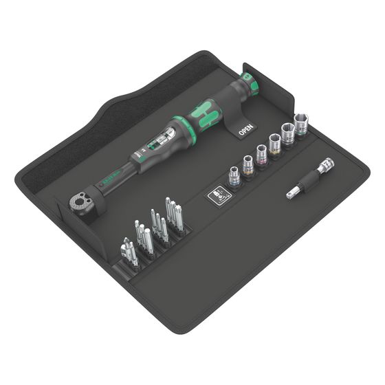Wera Drehmomentschlüssel-Set Click-Torque A 6, 2,5-25 Nm, 20-teilig, 1/4