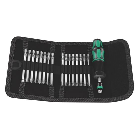 Wera Drehmomentschraubendreherset Kraftform Kompakt 60, 1,2-3,0 Nm, 17-teilig, 05059293001