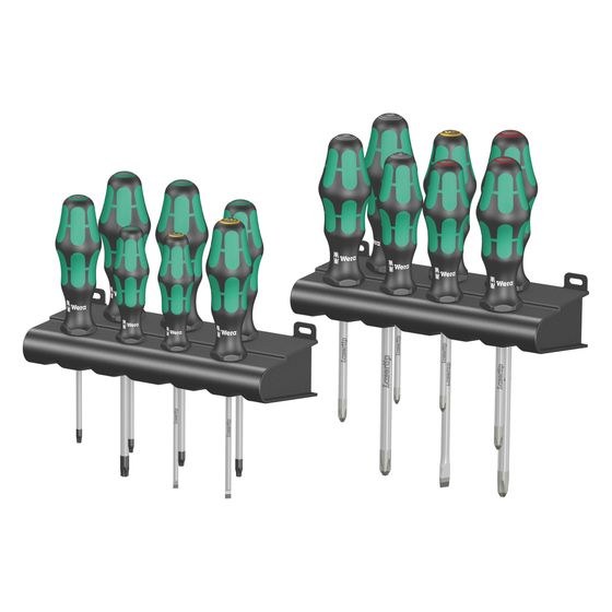 Wera Schraubendreher-Satz Kraftform Big Pack 300, 14-teilig, Lasertip, Abrollschutz, Take it easy, 05105630001