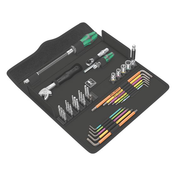 Wera Schraubwerkzeugsatz Kraftform Kompakt F 1, 36-teilig, Tasche, 05134013001
