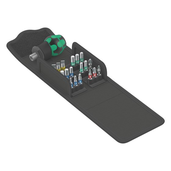 Wera Bit-Set Kraftform Kompakt Stubby 1, 19-teilig, magnetisch, 05057471001