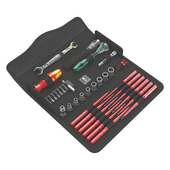 Wera Werkzeugsatz Kraftform Kompakt W 1 Wartung, 35-teilig, Tasche, 05135926001