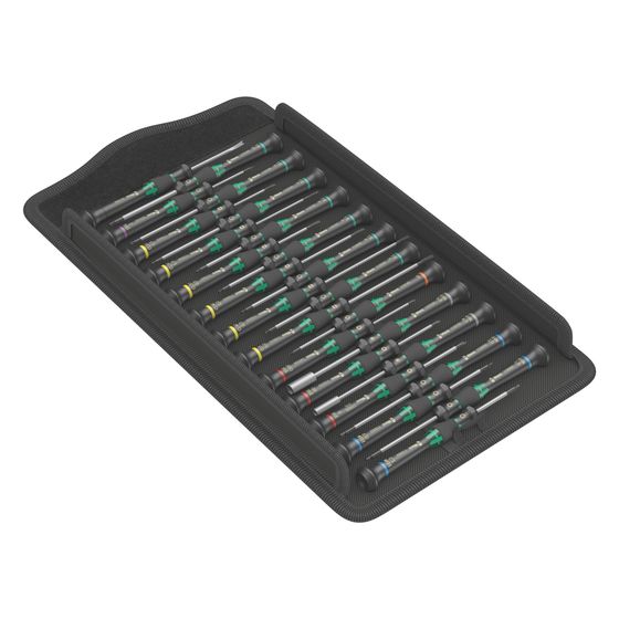 Wera Elektronikschraubendrehersatz Kraftform Micro Big Pack 1, 25-teilig, in Tasche, 05134000001