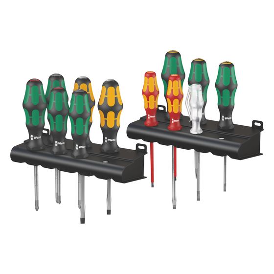 Wera Schraubendreher-Satz Kraftform XXL 300, 12-teilig, Lasertip, Kraftform Griff, Abrollschutz, 05051010001