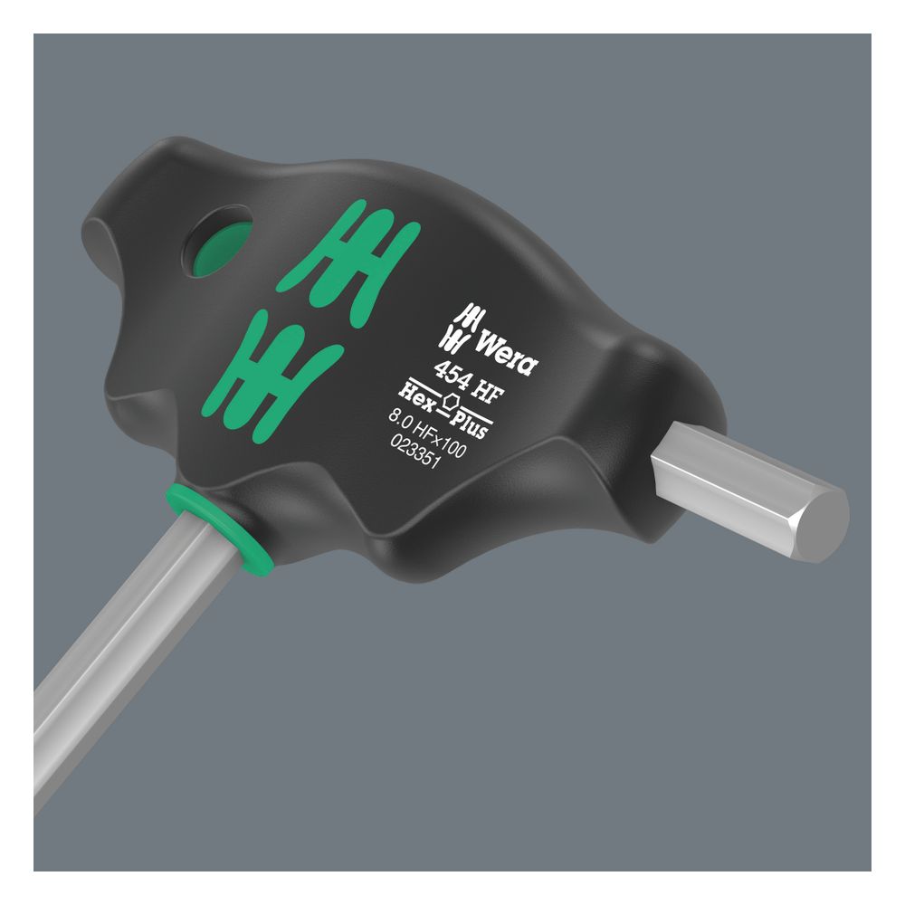 Wera Quergriff-Sechskantschraubendreher 454 HF Serie 400, Hex-Plus, 3x100mm, Mattverc... WERA-05023334001 4013288207838 (Abb. 3)