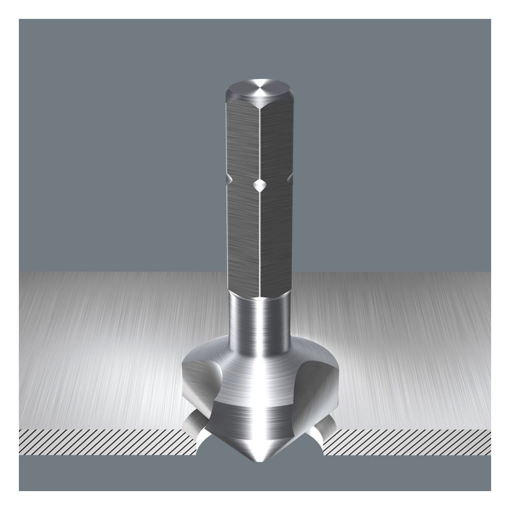 Wera Kegelsenker-Bit 846, 10,4mm, M5, 34mm, Sechskantaufnahme, 05104632001... WERA-05104632001 4013288101464 (Abb. 2)
