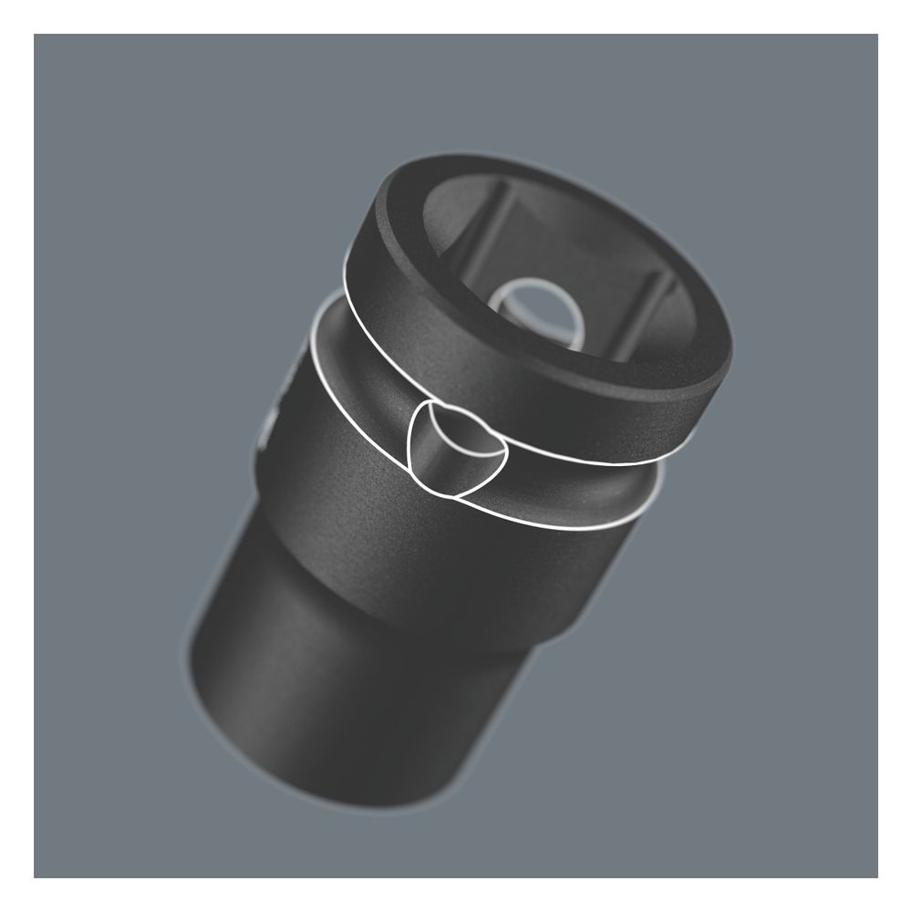 Wera Steckschlüsseleinsatz 8790 C Impaktor, 1/2", 19mm, 38mm, Chrom-Molybdän, Mattsch... WERA-05004576001 4013288210074 (Abb. 2)