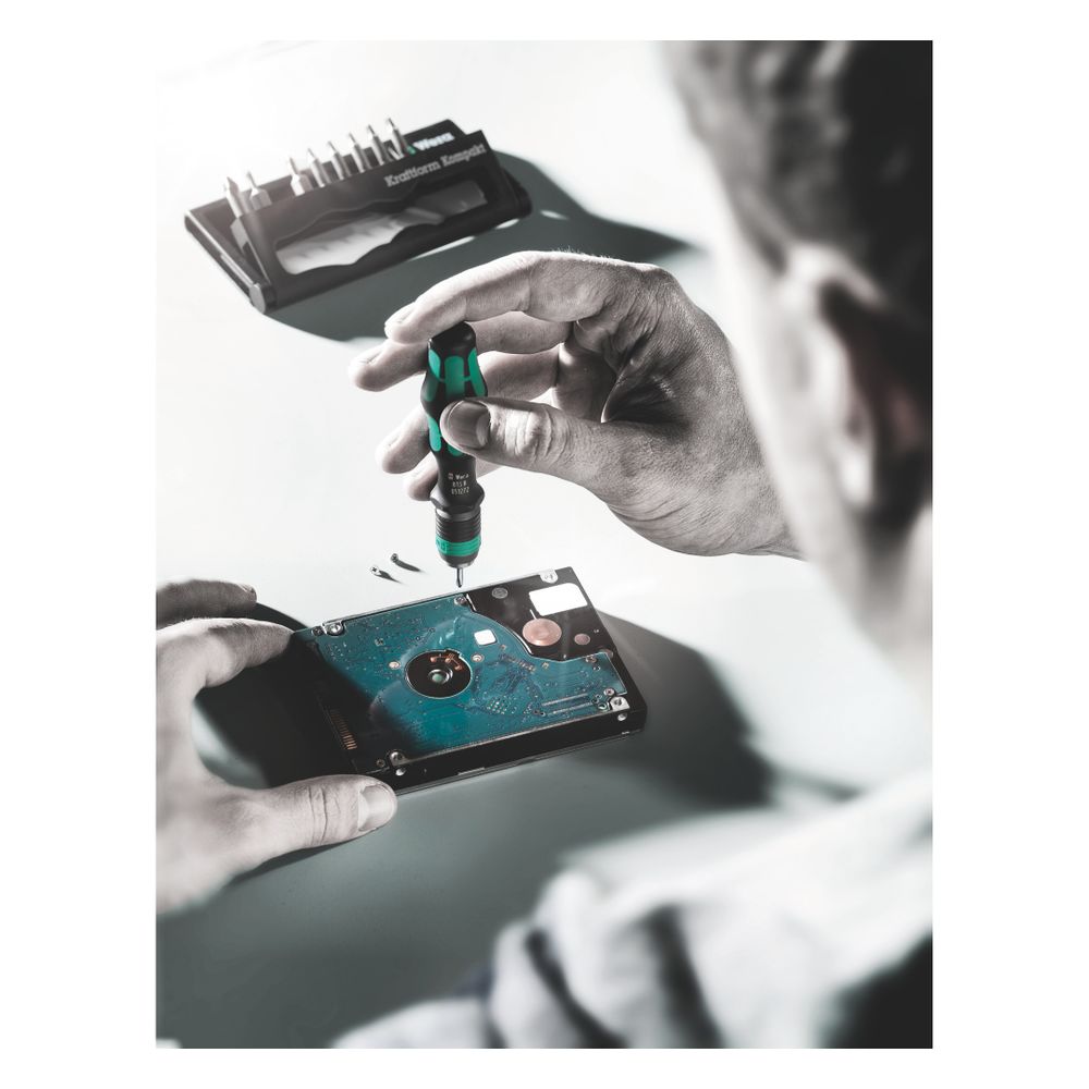 Wera Bitschraubendreher-Set Kraftform Kompakt 10, 10-teilig, mit Rapidaptor, 05056653... WERA-05056653001 4013288041647 (Abb. 2)