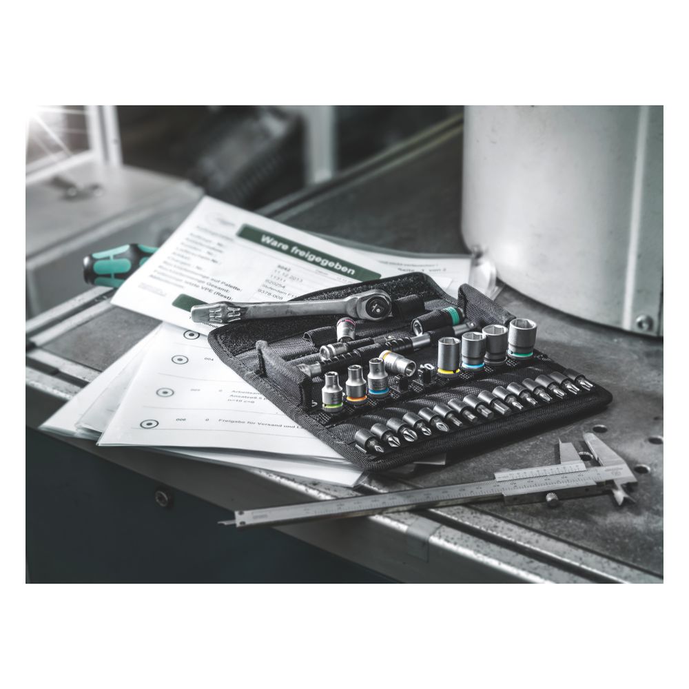 Wera Knarrensatz Zyklop Metal 8100 SA 7, 1/4", 28-teilig, metrisch, mit Durchsteckvie... WERA-05004017001 4013288173898 (Abb. 4)